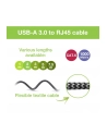 TECHLY Kabel sieciowy USB-A na Gigabit Ethernet RJ45 1m - nr 17