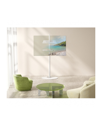 TECHLY Stojak podłogowy TV 32inch-65inch do 35 kg regulowany biały