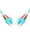 digitus Patch cord światłowodowy FO SC-SC MM 50/125 OM3 duplex LSOH 1m, turkusowy - nr 4