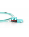 digitus Patch cord światłowodowy FO SC-SC MM 50/125 OM3 duplex LSOH 2m Turkusowy - nr 2