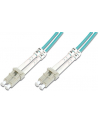 digitus Patch cord światłowodowy FO LC-LC MM 50/125 OM3 duplex LSOH 15m Turkusowy - nr 3