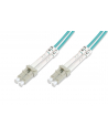 digitus Patch cord światłowodowy FO LC-LC MM 50/125 OM3 duplex LSOH 20m Turkusowy - nr 2