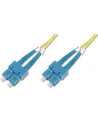 digitus Patch cord światłowodowy FO SC-SC SM 9/125 OS2 duplex LSOH 10m Żółty - nr 8