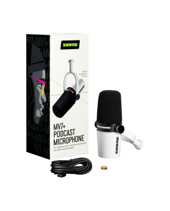 Shure MV7+ biały