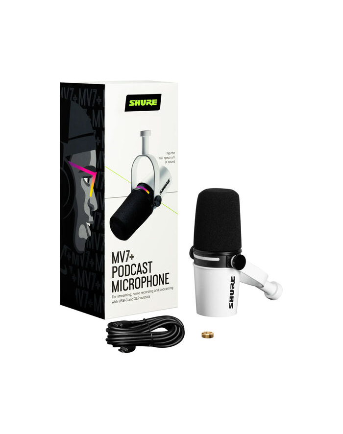 Shure MV7+ biały główny
