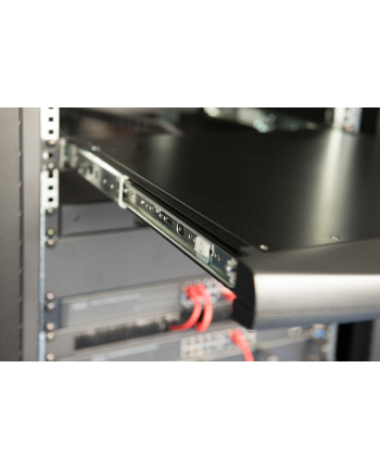 DIGITUS Modularized HD LCD TFT console 8 Port VGA with 8 port VGA KVM US keyboard RAL 9005 Kolor: CZARNY