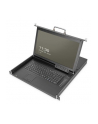DIGITUS Modularized HD LCD TFT console 8 Port VGA with 8 port VGA KVM US keyboard RAL 9005 Kolor: CZARNY - nr 9