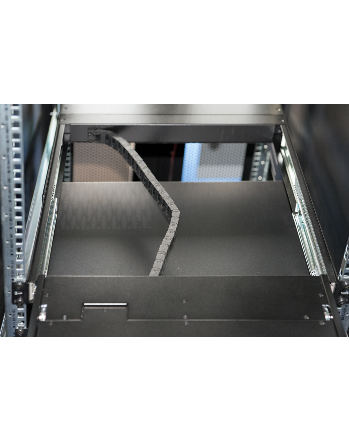 DIGITUS Modularized 19inch HD TFT console with 8 port CAT5 with US keyboard RAL 9005 Kolor: CZARNY główny