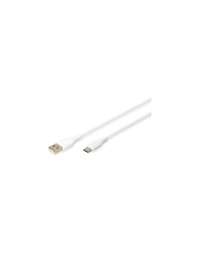 DIGITUS USB-C Silicone charging cable USB-A - USB-C 0.5m USB 2.0 60W Kolor: BIAŁY główny