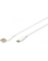 DIGITUS USB-C Silicone charging cable USB-A - USB-C 1m USB 2.0 60W Kolor: BIAŁY - nr 1