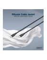 DIGITUS USB-C Silicone charging cable USB-C - USB-C 0.5m USB 2.0 60W Kolor: CZARNY - nr 22