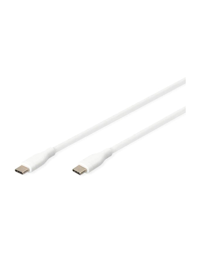 DIGITUS USB-C Silicone charging cable USB-C - USB-C 2m USB 2.0 60W Kolor: BIAŁY główny