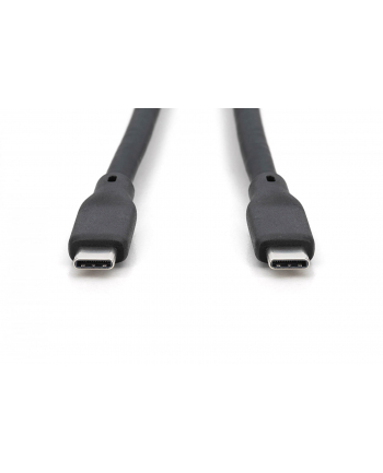 DIGITUS USB Silicone connection cable USB-C - USB-C 0.5m USB 3.2 Gen2 10G 4K 100W Kolor: CZARNY nr 2