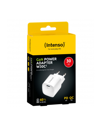 Intenso Power Adapter W30C² GaN Weiß 1x USB-C 30W