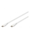 DIGITUS USB-C Silicone charging cable USB-C - USB-C 0.5m USB 2.0 60W Kolor: BIAŁY - nr 1
