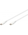 DIGITUS USB-C Silicone charging cable USB-C - USB-C 2m USB 2.0 60W Kolor: BIAŁY - nr 1