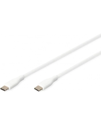 DIGITUS USB-C Silicone charging cable USB-C - USB-C 2m USB 2.0 60W Kolor: BIAŁY nr 2