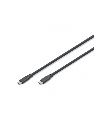 DIGITUS USB Silicone connection cable USB-C - USB-C 0.5m USB 3.2 Gen2 10G 4K 100W Kolor: CZARNY nr 1