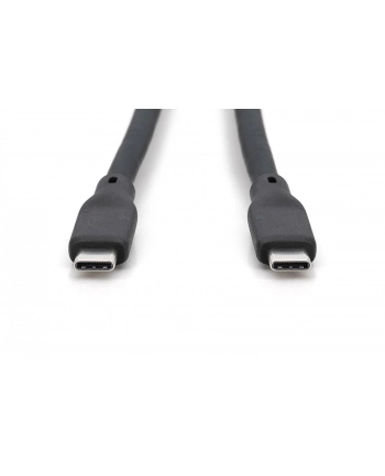 DIGITUS USB Silicone connection cable USB-C - USB-C 0.5m USB 3.2 Gen2 10G 4K 100W Kolor: CZARNY nr 2