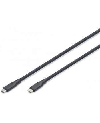 DIGITUS USB Silicone connection cable USB-C - USB-C 2m USB 3.2 Gen1 5G 4K 100W Kolor: CZARNY nr 2