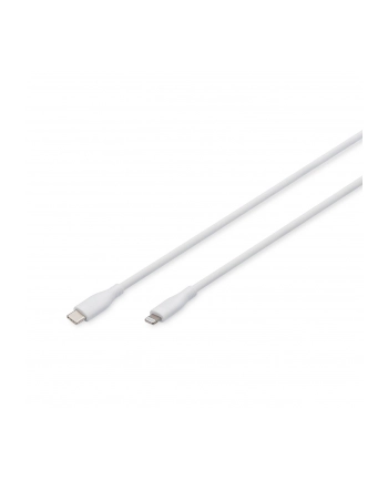 DIGITUS USB Silicone charging cable USB-C - Lightning 0.5m USB 2.0 60W Kolor: BIAŁY nr 1