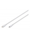 DIGITUS USB Silicone charging cable USB-C - Lightning 1m USB 2.0 60W Kolor: BIAŁY - nr 2