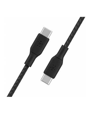 belkin Kabel w oplocie USB-C do USB-C 100W 2m czarny