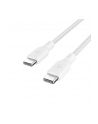 belkin Kabel w oplocie USB-C do USB-C 100W 2m biały - nr 5