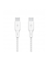 belkin Kabel w oplocie USB-C do USB-C 100W 3m biały - nr 1