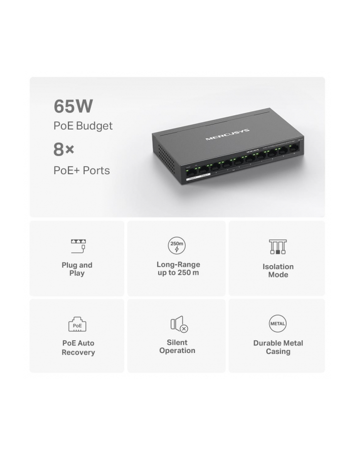Switch Mercusys MS110P główny