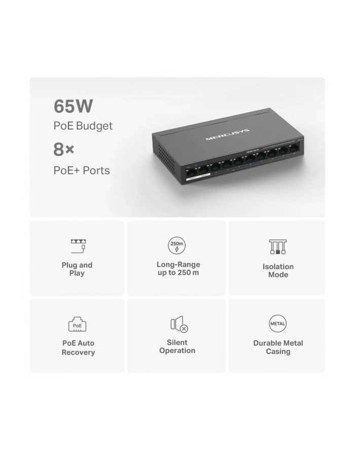 Switch Mercusys MS110P główny