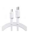 GREEN CELL KABEL KABGC30W GC POWERSTREAM USB-C - USB-C 120CM, POWER D-ELIVERY 60W, ULTRA CHARGE, QC 30, BIAŁY - nr 17