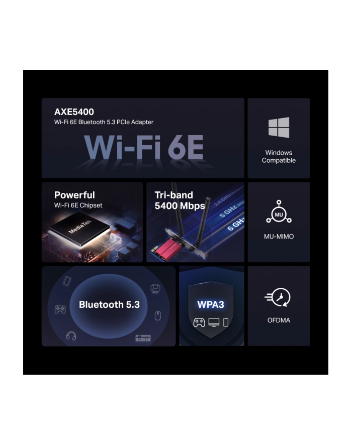 Karta sieciowa Mercusys MA86XE PCI Express główny