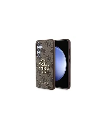 Guess 4G Big Metal Logo - Etui Samsung Galaxy S24 (brązowy)