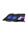 Podstawka chłodząca Defender NS-508 laptop notebook 15.6'' 2xUSB 2 fans podświetlenie RGB + uchwyt smartfon - nr 1