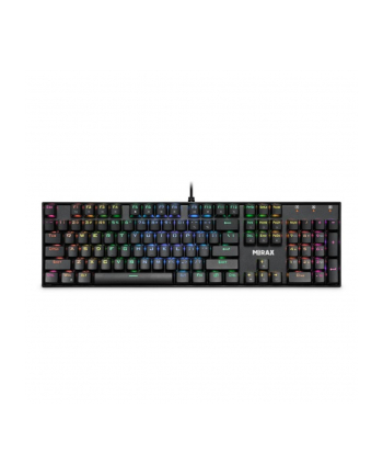 Klawiatura przewodowa Defender MIRAX GK-352 MECHANICZNA podświetlana gaming RGB outemu blue