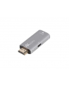 Adapter Lanberg HDMI (M) -> Displayport (F) 4K srebrny - nr 1