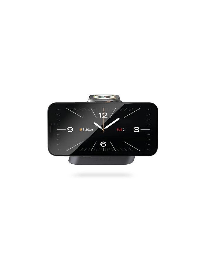 Zens Nightstand Charger Pro 2 ładowarka bezprzewodowa Qi2 15W do dwóch urządzeń kompatybilna z MagSafe główny