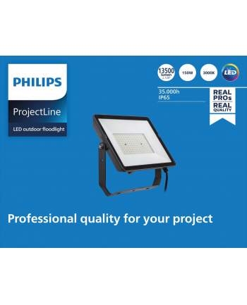 Philips Projectline Naświetlacz LED 3000K 150W czarny IP65