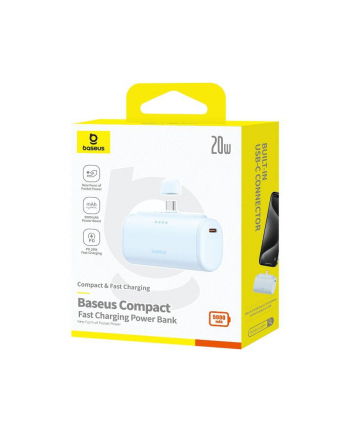 Baseus Compact 5000mAh 20W USB-C niebieski nr 2