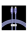 Baseus lightning - USB-C Crystal Shine, 20W, PD, 1.2m (fioletowy) - nr 2
