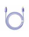 Baseus lightning - USB-C Crystal Shine, 20W, PD, 1.2m (fioletowy) - nr 3