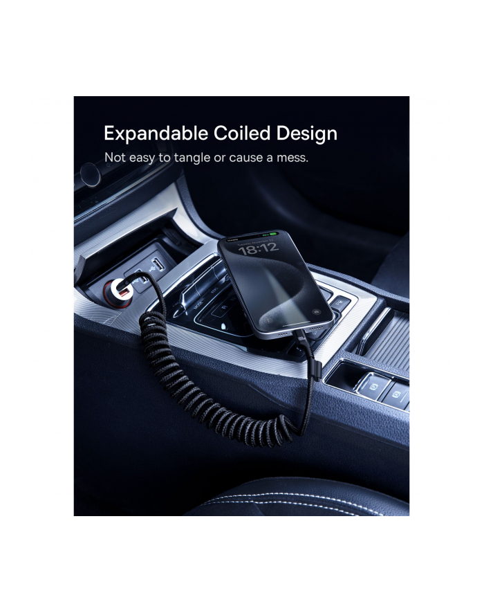 Baseus USB-C - USB-C Fish-Eye 100W, 1m (czarny) kabel USB-C - USB-C główny