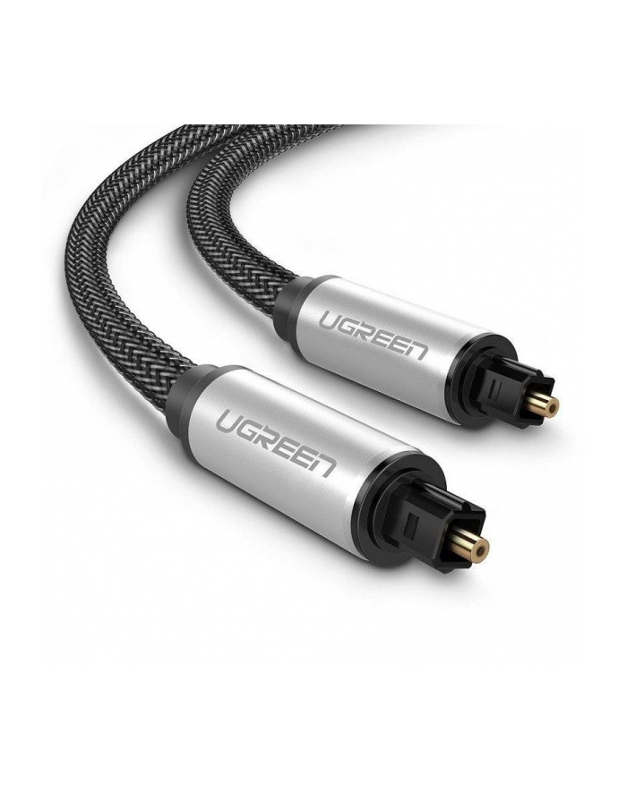Ugreen optyczny Toslink Audio, aluminiowy z oplotem, 1.5m szary główny