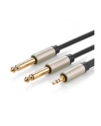 Ugreen TRS 3.5 mm do 2x TS - 1m szary