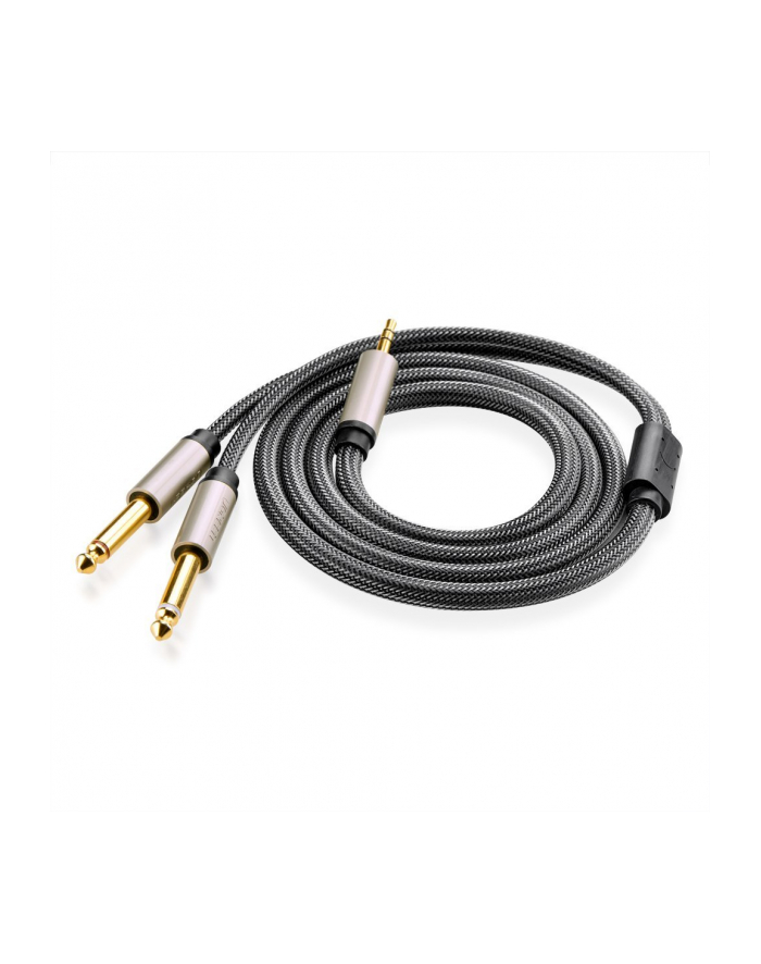 Ugreen TRS 3.5 mm do 2x TS - 1m szary główny