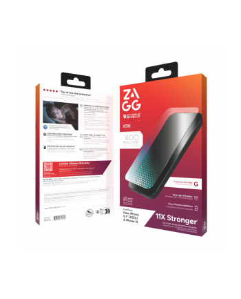 ZAGG InvisibleShield Glass XTR4 do Apple iPhone 15/16 nr 1