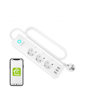 Gosund Inteligentna listwa zasilająca P1 plus Inteligentna listwa zasilająca WiFi (4x AC schuko, 3x USB-A) Tuya