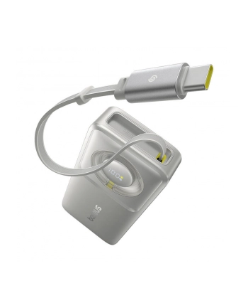 Baseus Free2Pull 10000mAh 30W z portem USB-C i rozwijanym kablem USB-C szary