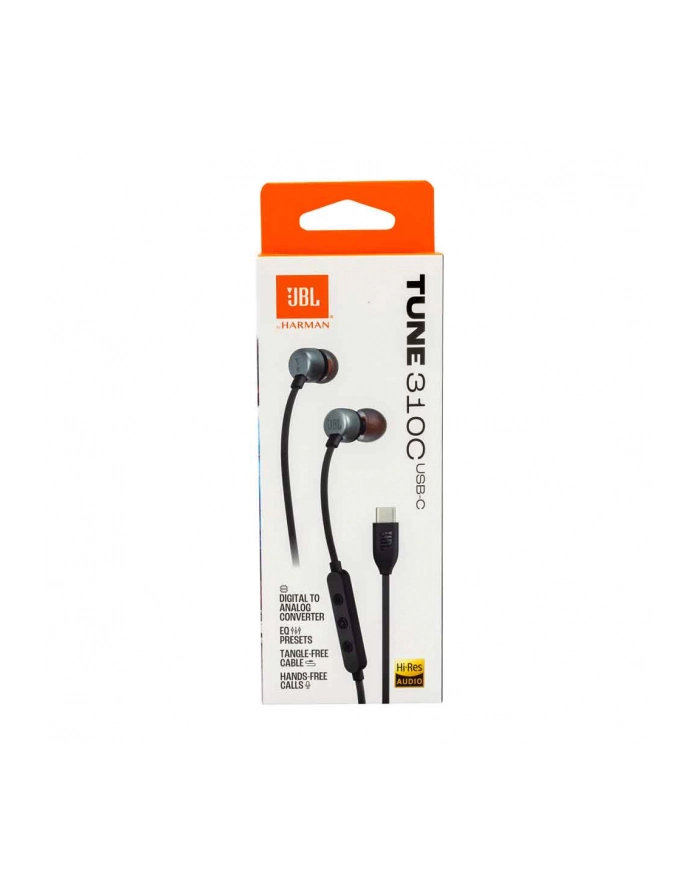 JBL T310C Czarne przewód 1,2 m | 20 - 20 000 Hz | mikrofon główny